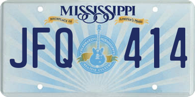 MS license plate JFQ414
