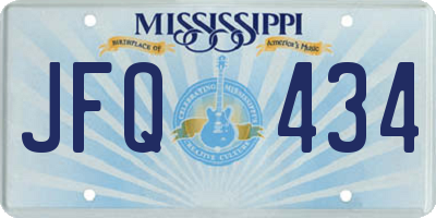 MS license plate JFQ434