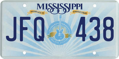 MS license plate JFQ438