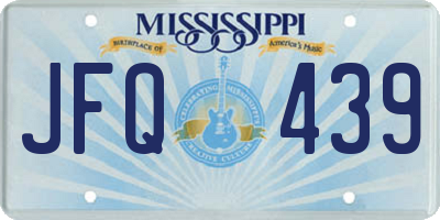 MS license plate JFQ439