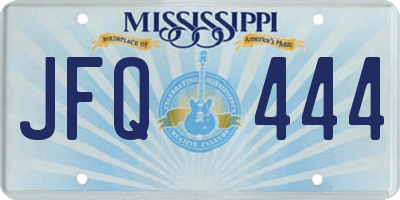 MS license plate JFQ444