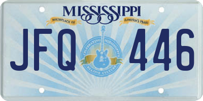MS license plate JFQ446