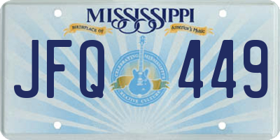 MS license plate JFQ449