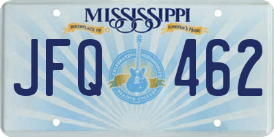 MS license plate JFQ462