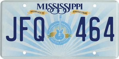 MS license plate JFQ464