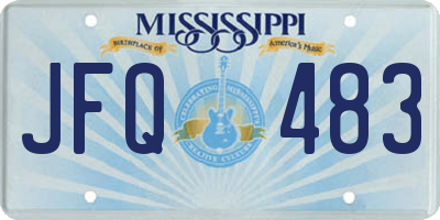MS license plate JFQ483