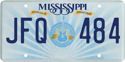 MS license plate JFQ484