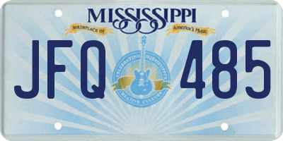MS license plate JFQ485