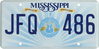 MS license plate JFQ486