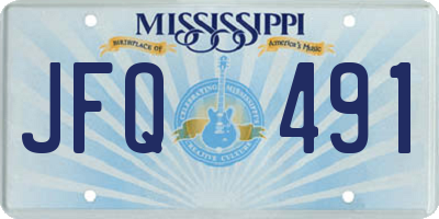 MS license plate JFQ491