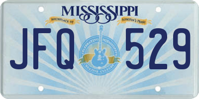 MS license plate JFQ529
