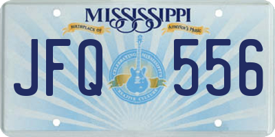 MS license plate JFQ556