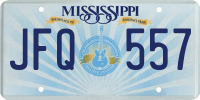 MS license plate JFQ557