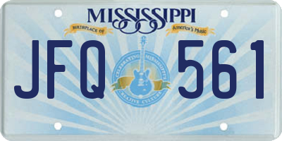 MS license plate JFQ561
