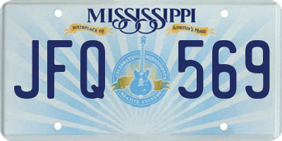 MS license plate JFQ569