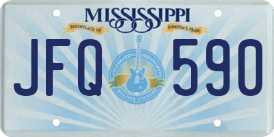 MS license plate JFQ590