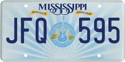 MS license plate JFQ595