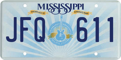 MS license plate JFQ611
