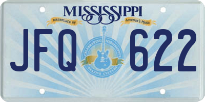 MS license plate JFQ622