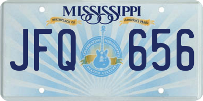 MS license plate JFQ656