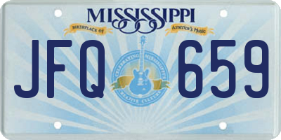 MS license plate JFQ659