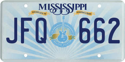 MS license plate JFQ662