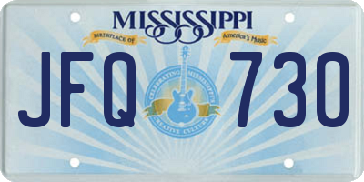 MS license plate JFQ730