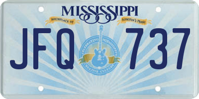 MS license plate JFQ737