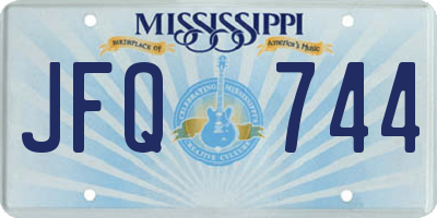 MS license plate JFQ744