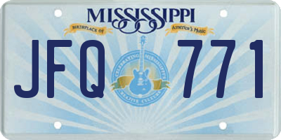 MS license plate JFQ771
