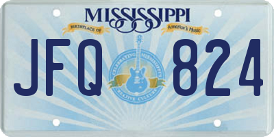 MS license plate JFQ824