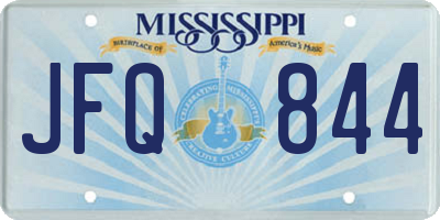 MS license plate JFQ844