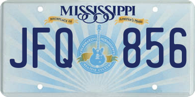 MS license plate JFQ856
