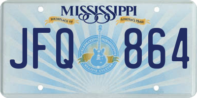 MS license plate JFQ864