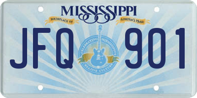 MS license plate JFQ901