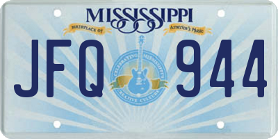 MS license plate JFQ944