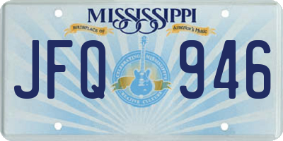 MS license plate JFQ946
