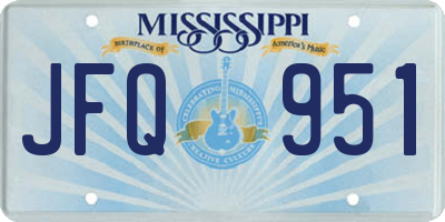 MS license plate JFQ951
