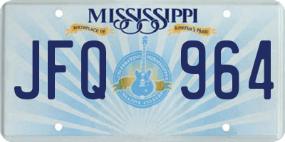 MS license plate JFQ964