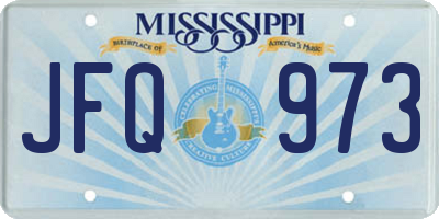 MS license plate JFQ973