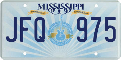 MS license plate JFQ975