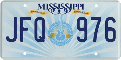 MS license plate JFQ976