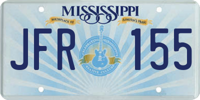 MS license plate JFR155
