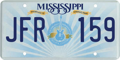 MS license plate JFR159
