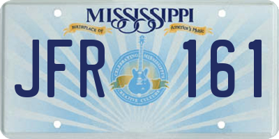 MS license plate JFR161