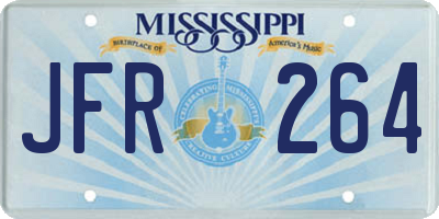 MS license plate JFR264