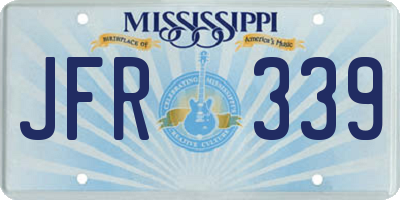 MS license plate JFR339