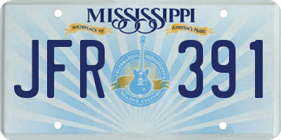 MS license plate JFR391