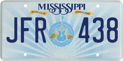MS license plate JFR438
