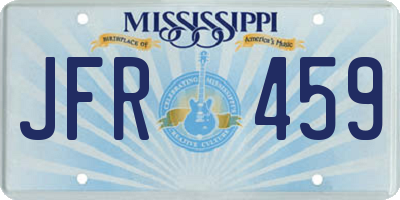 MS license plate JFR459